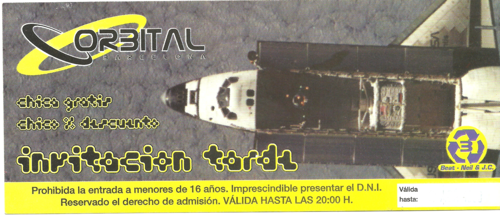 Flyer Orbtial Barcelona Abril 1998