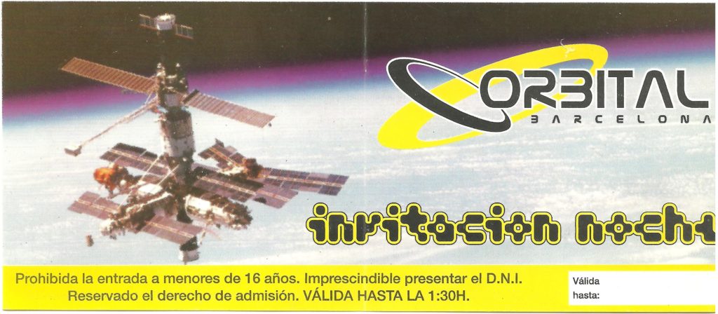 Flyer Orbital Barcelona Febrero 1998