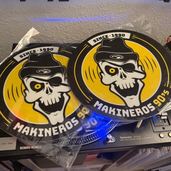 Pack 2 Patinadores DJ Makineros Slipmat vinilo